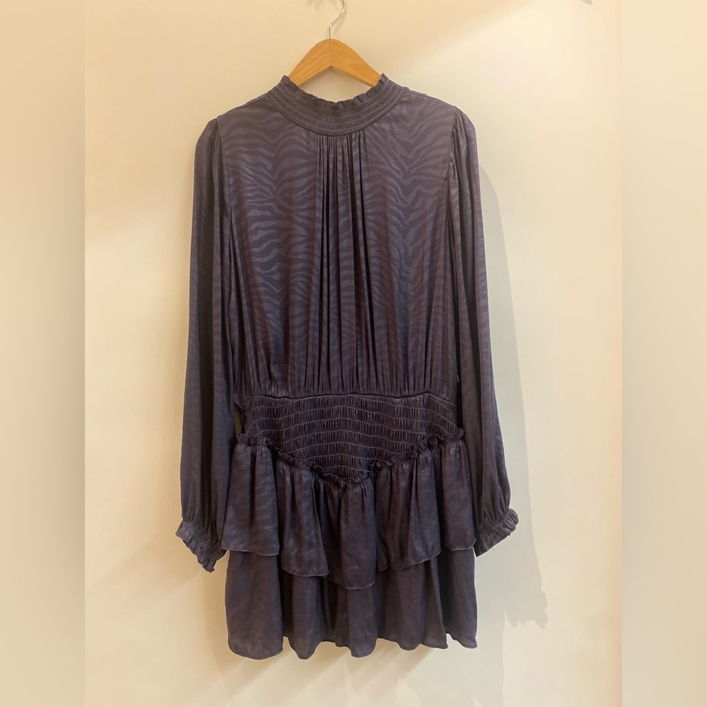 Purple mini dress! It has a suddle zebra print to it. NWT!!